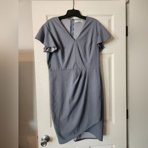 Elegant Blue Midi Dress